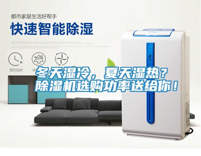 冬天濕冷，夏天濕熱？除濕機選購功率送給你！