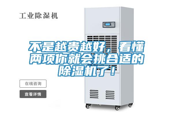 不是越貴越好，看懂兩項(xiàng)你就會(huì)挑合適的除濕機(jī)了！