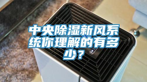 中央除濕新風(fēng)系統(tǒng)你理解的有多少？