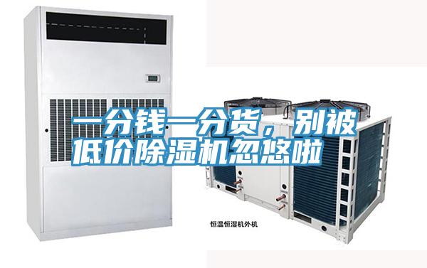 一分錢一分貨，別被低價除濕機忽悠啦