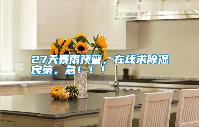 27天暴雨預(yù)警，在線求除濕良策，急！??！