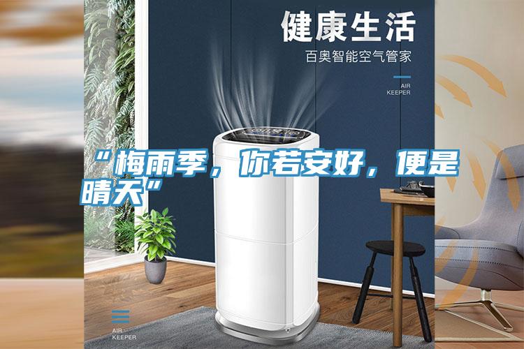 “梅雨季，你若安好，便是晴天”