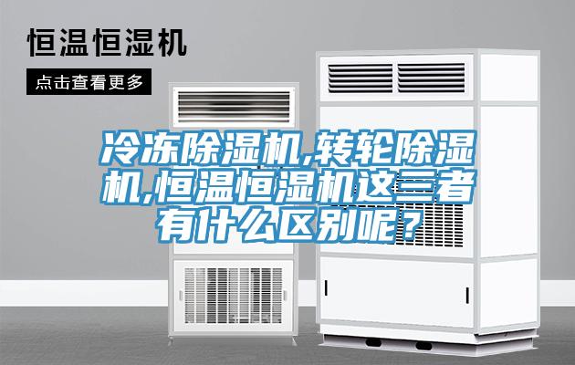 冷凍除濕機,轉輪除濕機,恒溫恒濕機這三者有什么區(qū)別呢？