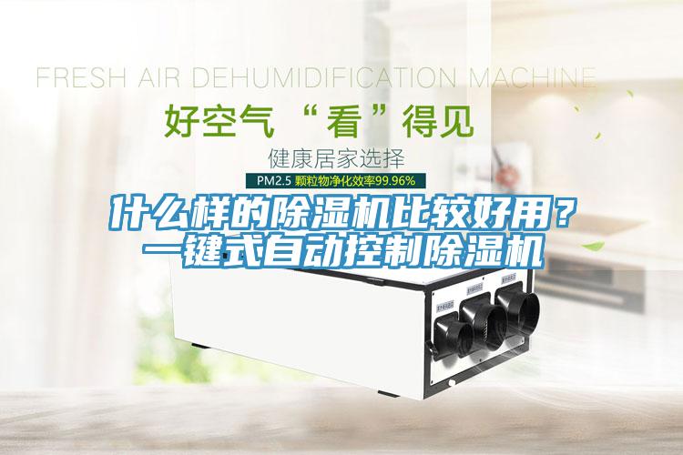 什么樣的除濕機比較好用？一鍵式自動控制除濕機