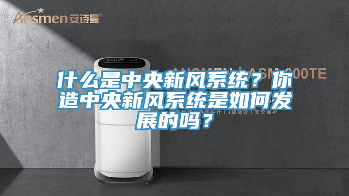 什么是中央新風(fēng)系統(tǒng)？你造中央新風(fēng)系統(tǒng)是如何發(fā)展的嗎？