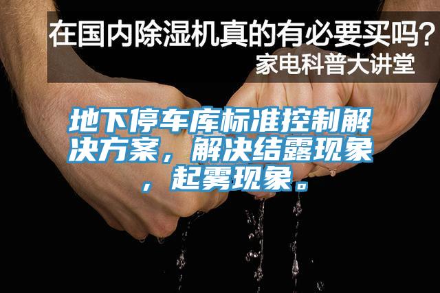 地下停車庫(kù)標(biāo)準(zhǔn)控制解決方案，解決結(jié)露現(xiàn)象，起霧現(xiàn)象。