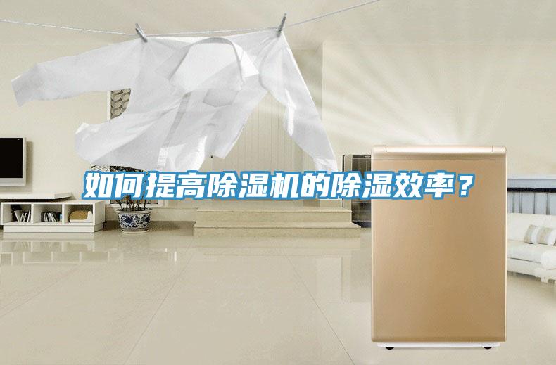 如何提高除濕機的除濕效率？