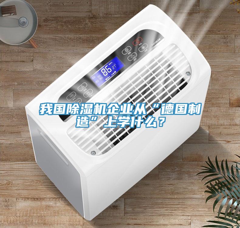 我國除濕機(jī)企業(yè)從“德國制造”上學(xué)什么？