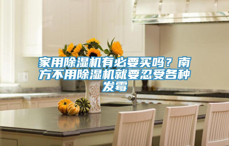家用除濕機(jī)有必要買嗎？南方不用除濕機(jī)就要忍受各種發(fā)霉