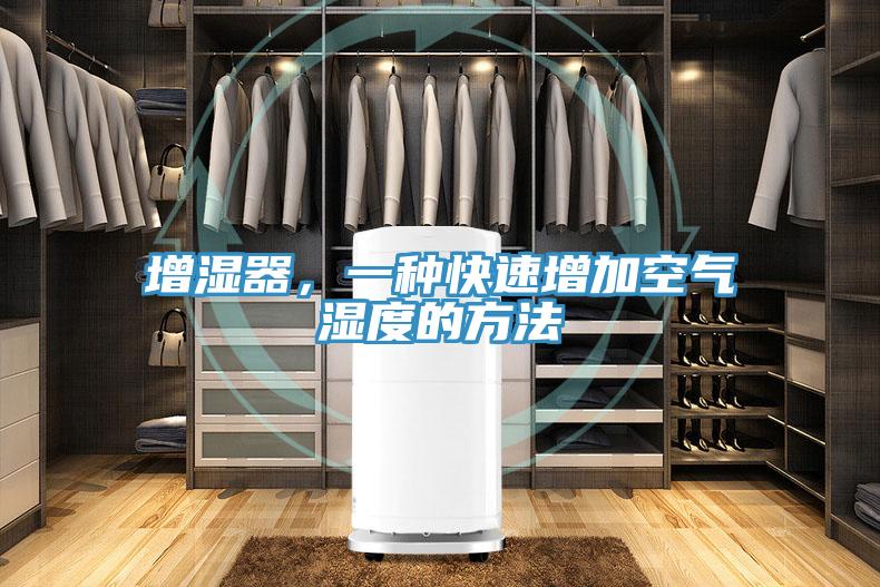 增濕器，一種快速增加空氣濕度的方法