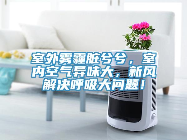 室外霧霾臟兮兮，室內空氣異味大，新風解決呼吸大問題！