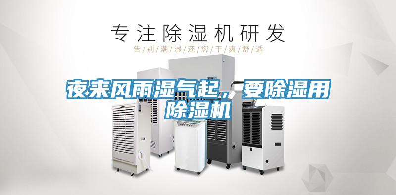 夜來風(fēng)雨濕氣起，要除濕用除濕機
