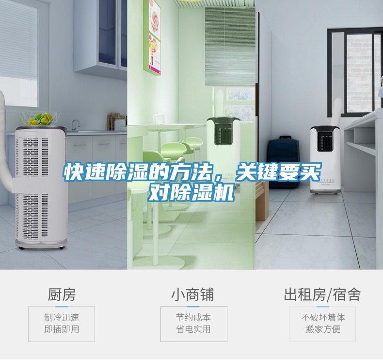 快速除濕的方法，關鍵要買對除濕機