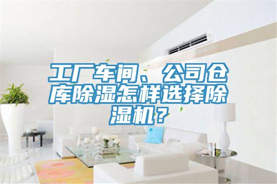 工廠車間、公司倉庫除濕怎樣選擇除濕機？