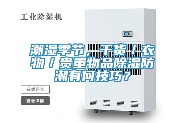 潮濕季節(jié)，干貨／衣物／貴重物品除濕防潮有何技巧？