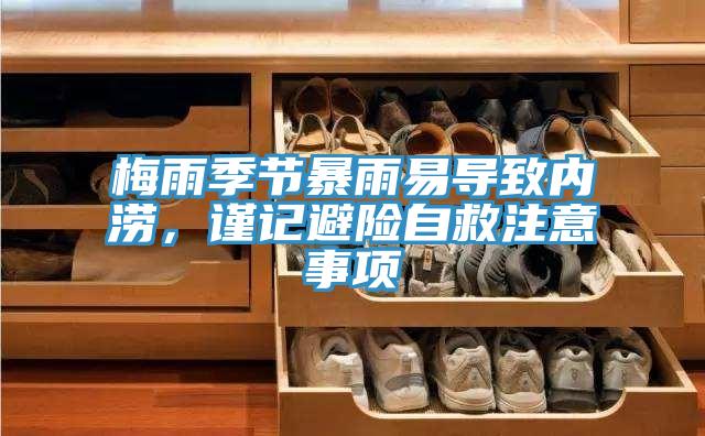 梅雨季節(jié)暴雨易導(dǎo)致內(nèi)澇，謹(jǐn)記避險自救注意事項