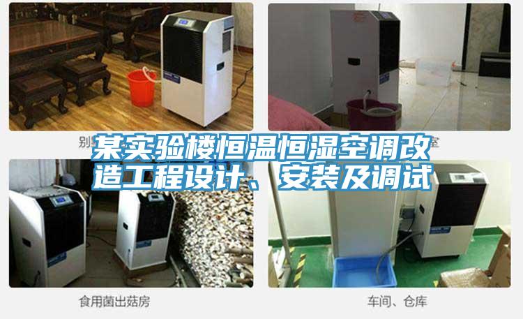 某實驗樓恒溫恒濕空調(diào)改造工程設(shè)計、安裝及調(diào)試