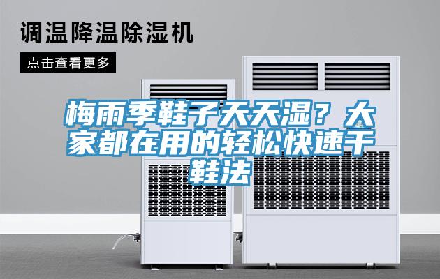 梅雨季鞋子天天濕？大家都在用的輕松快速干鞋法