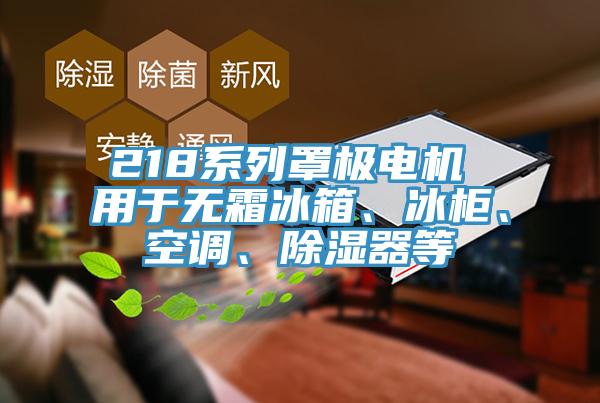 218系列罩極電機(jī) 用于無霜冰箱、冰柜、空調(diào)、除濕器等