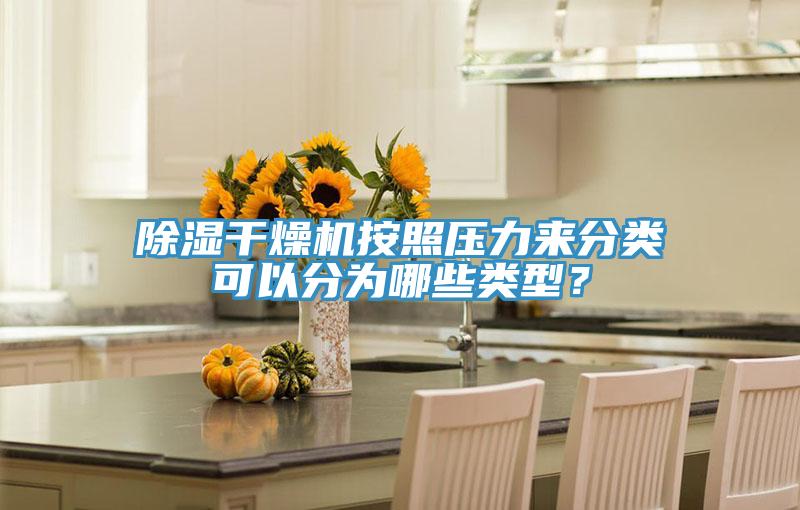 除濕干燥機(jī)按照壓力來分類可以分為哪些類型？
