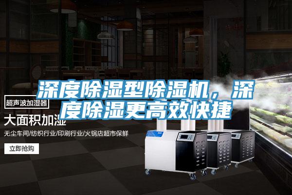 深度除濕型除濕機(jī)，深度除濕更高效快捷