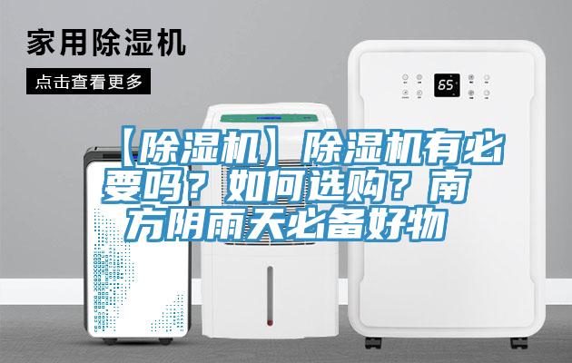 【除濕機】除濕機有必要嗎？如何選購？南方陰雨天必備好物