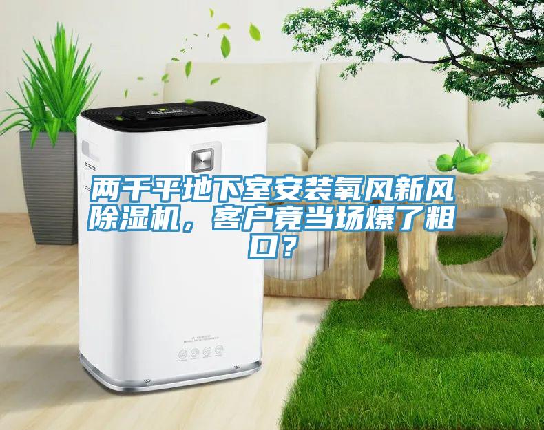 兩千平地下室安裝氧風(fēng)新風(fēng)除濕機(jī)，客戶竟當(dāng)場爆了粗口？