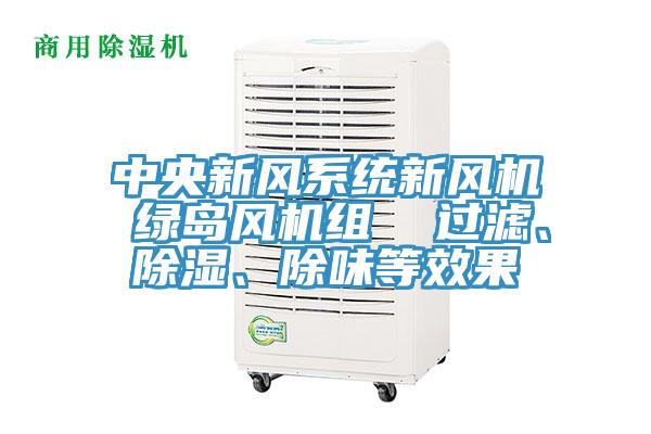 中央新風系統(tǒng)新風機 綠島風機組  過濾、除濕、除味等效果