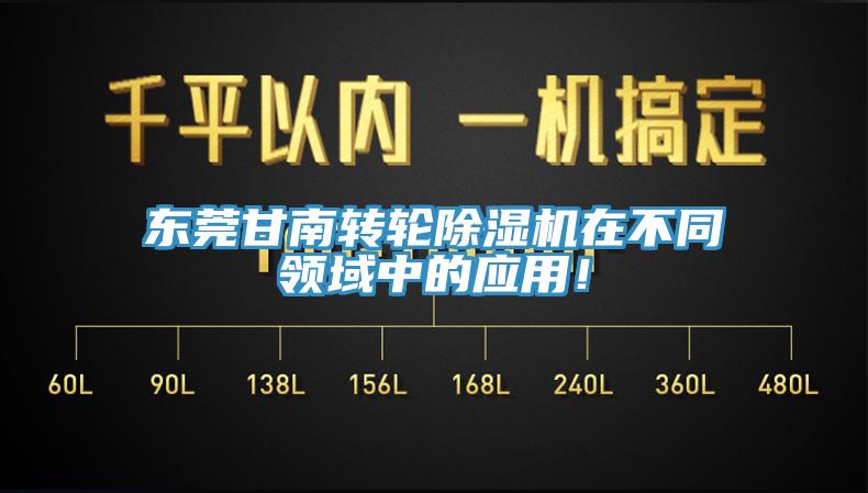 東莞甘南轉(zhuǎn)輪除濕機(jī)在不同領(lǐng)域中的應(yīng)用！