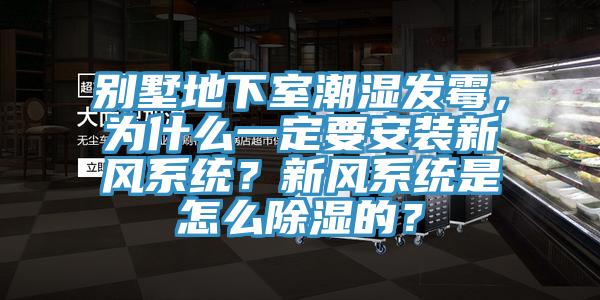 別墅地下室潮濕發(fā)霉，為什么一定要安裝新風(fēng)系統(tǒng)？新風(fēng)系統(tǒng)是怎么除濕的？