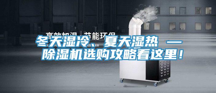 冬天濕冷、夏天濕熱 — 除濕機(jī)選購(gòu)攻略看這里！