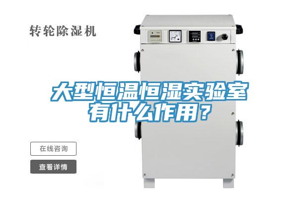 大型恒溫恒濕實驗室有什么作用？