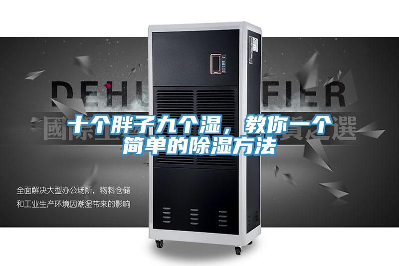 十個胖子九個濕，教你一個簡單的除濕方法