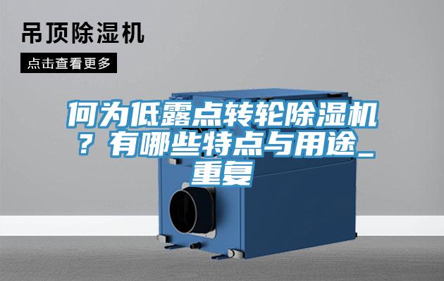 何為低露點(diǎn)轉(zhuǎn)輪除濕機(jī)？有哪些特點(diǎn)與用途_重復(fù)