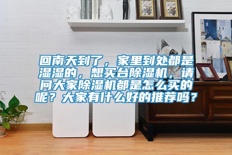 回南天到了，家里到處都是濕濕的，想買臺(tái)除濕機(jī)，請(qǐng)問大家除濕機(jī)都是怎么買的呢？大家有什么好的推薦嗎？