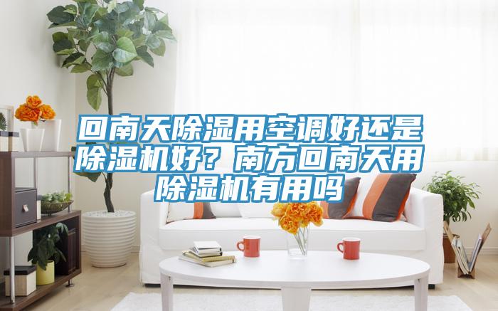 回南天除濕用空調(diào)好還是除濕機(jī)好？南方回南天用除濕機(jī)有用嗎