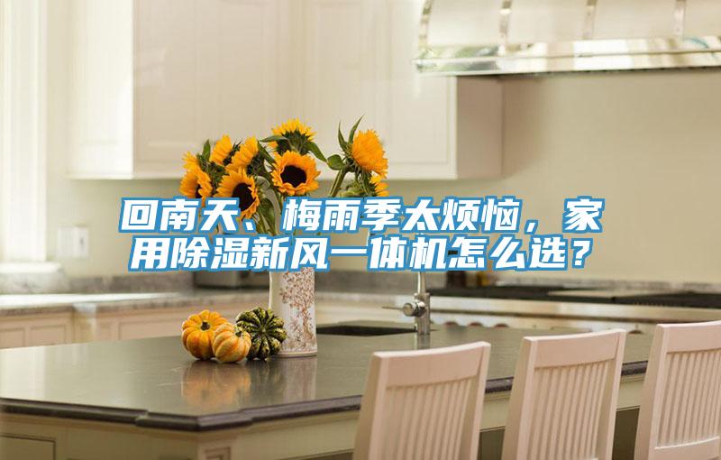 回南天、梅雨季太煩惱，家用除濕新風(fēng)一體機(jī)怎么選？