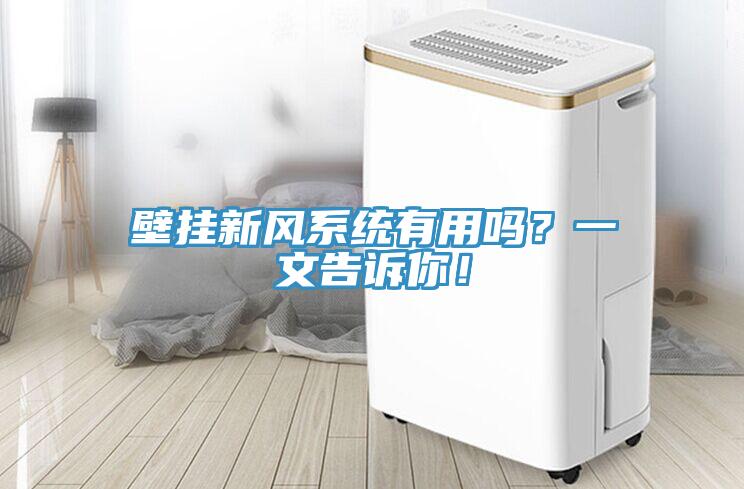 壁掛新風(fēng)系統(tǒng)有用嗎？一文告訴你！