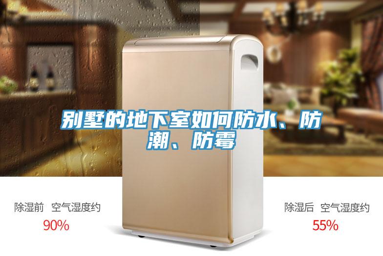 別墅的地下室如何防水、防潮、防霉