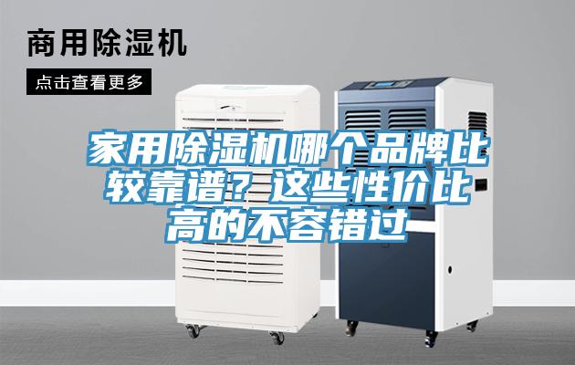 家用除濕機哪個品牌比較靠譜？這些性價比高的不容錯過