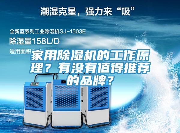 家用除濕機的工作原理？有沒有值得推薦的品牌？