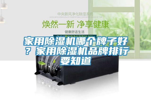 家用除濕機哪個牌子好？家用除濕機品牌排行要知道