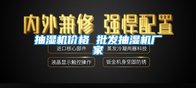 抽濕機(jī)價格 批發(fā)抽濕機(jī)廠家