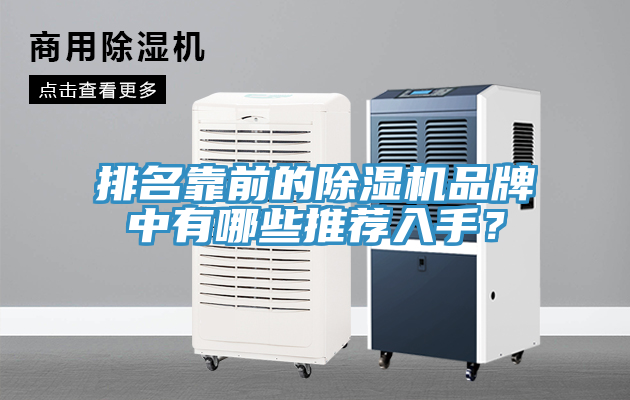 排名靠前的除濕機(jī)品牌中有哪些推薦入手？