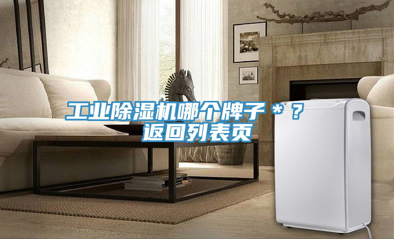 工業(yè)除濕機(jī)哪個牌子＊？ 返回列表頁
