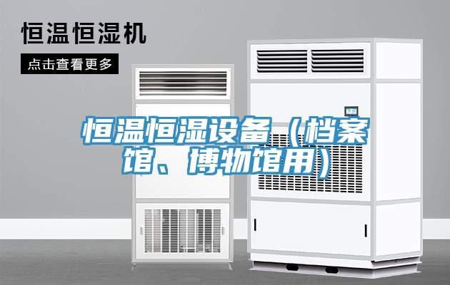 恒溫恒濕設(shè)備（檔案館、博物館用）