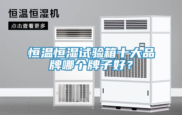 恒溫恒濕試驗(yàn)箱十大品牌哪個牌子好？