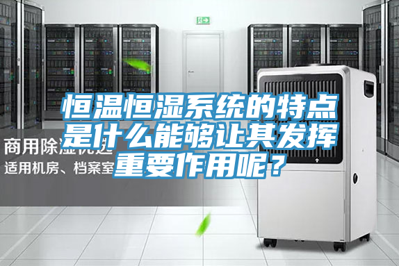 恒溫恒濕系統(tǒng)的特點是什么能夠讓其發(fā)揮重要作用呢？