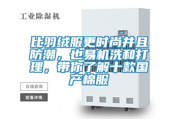 比羽絨服更時(shí)尚并且防潮，也易機(jī)洗和打理，帶你了解十款國產(chǎn)棉服