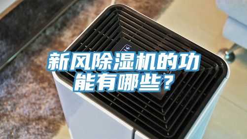 新風除濕機的功能有哪些？